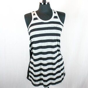 Xhilaration Racer Back Tank Top Stripes Bl…